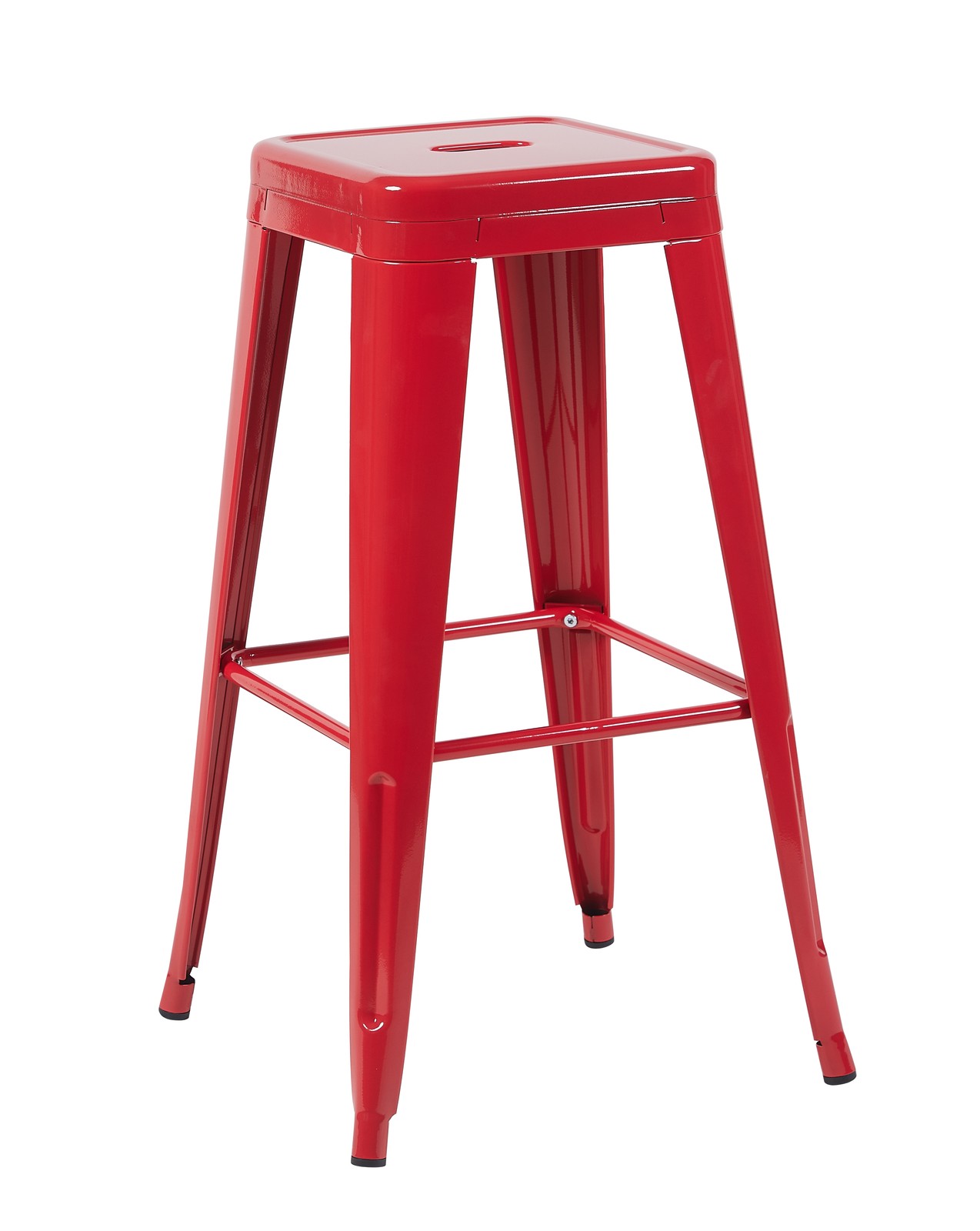 30 Inch Counter Height Stool, Backless Metal Bar Stools Set of 2, Non-Stackabl