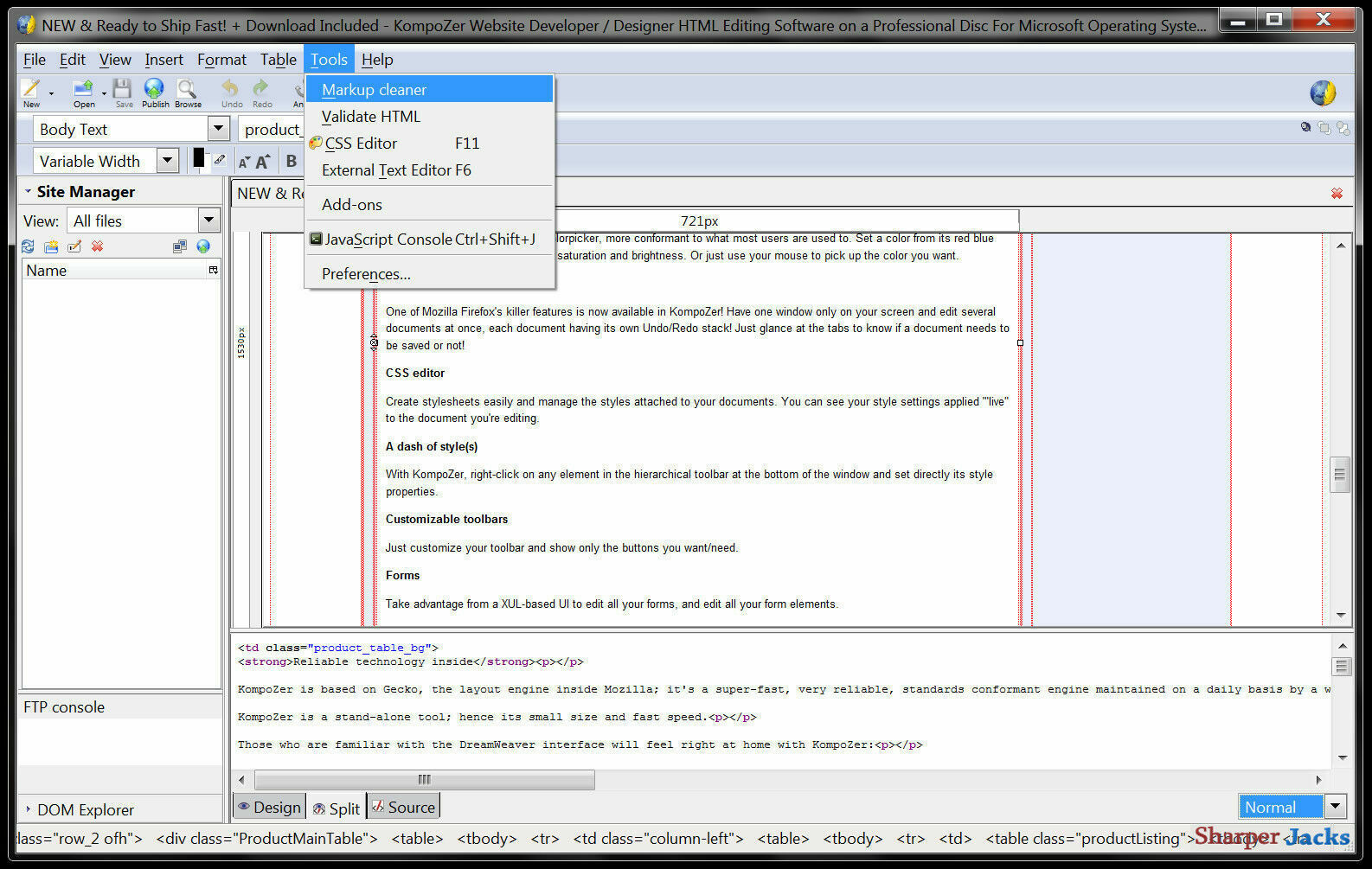 NEW & Fast Ship! KompoZer Website Developer / Designer HTML Editing Software Mac