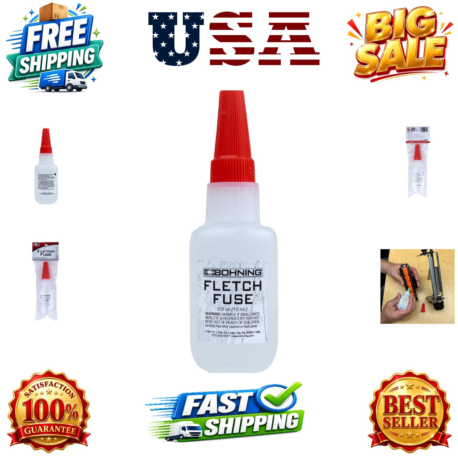 Fletch Fuse Instant Glue Fletch Fuse Insant Glue, 1/2 oz