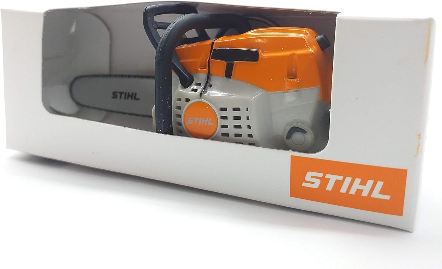 Battery Operated Stihl Chainsaw-Shaped Keyring