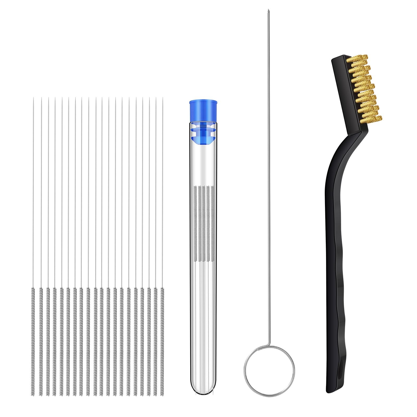 22Pcs 3D Printer Nozzle Cleaning Kit Nozzle Cleaner 3D Printer with 1.5mm Clog
