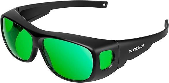 VIVOSUN Indoor Hydroponics LED Grow Room Tent Glasses with Case for Anti UVA UVB