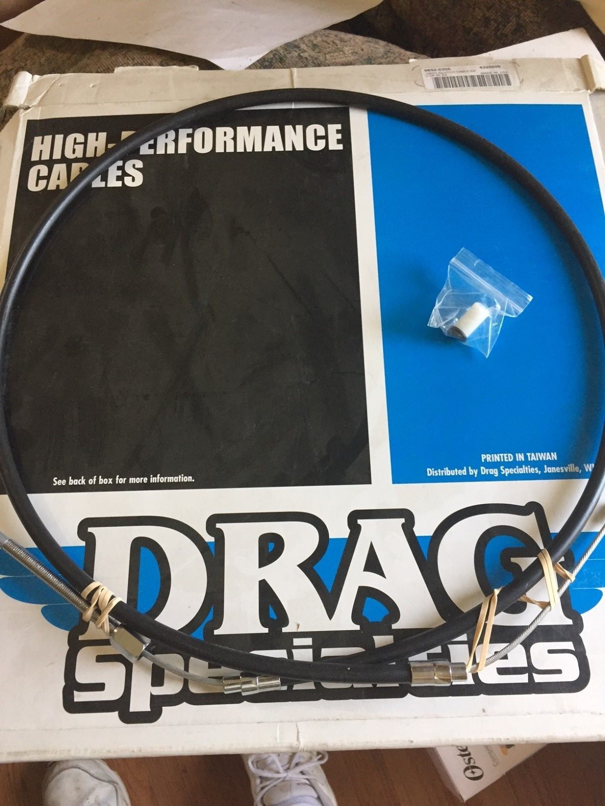 Drag Specialties 53 Inch Black Vinyl Clutch Cable For Harley 0652-0306