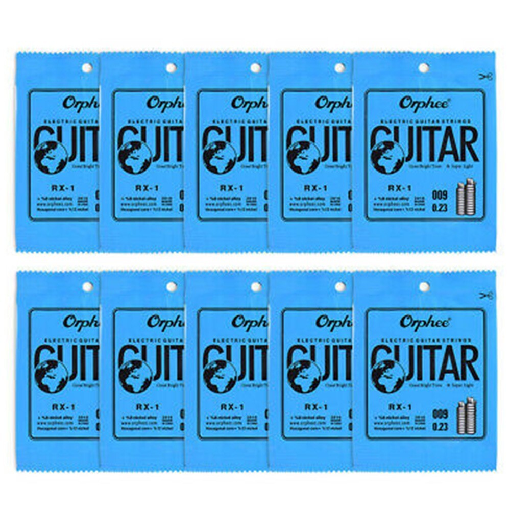 10PCS Orphee Single Strings For Electric Guitar 1st E-String(.009) Replacement