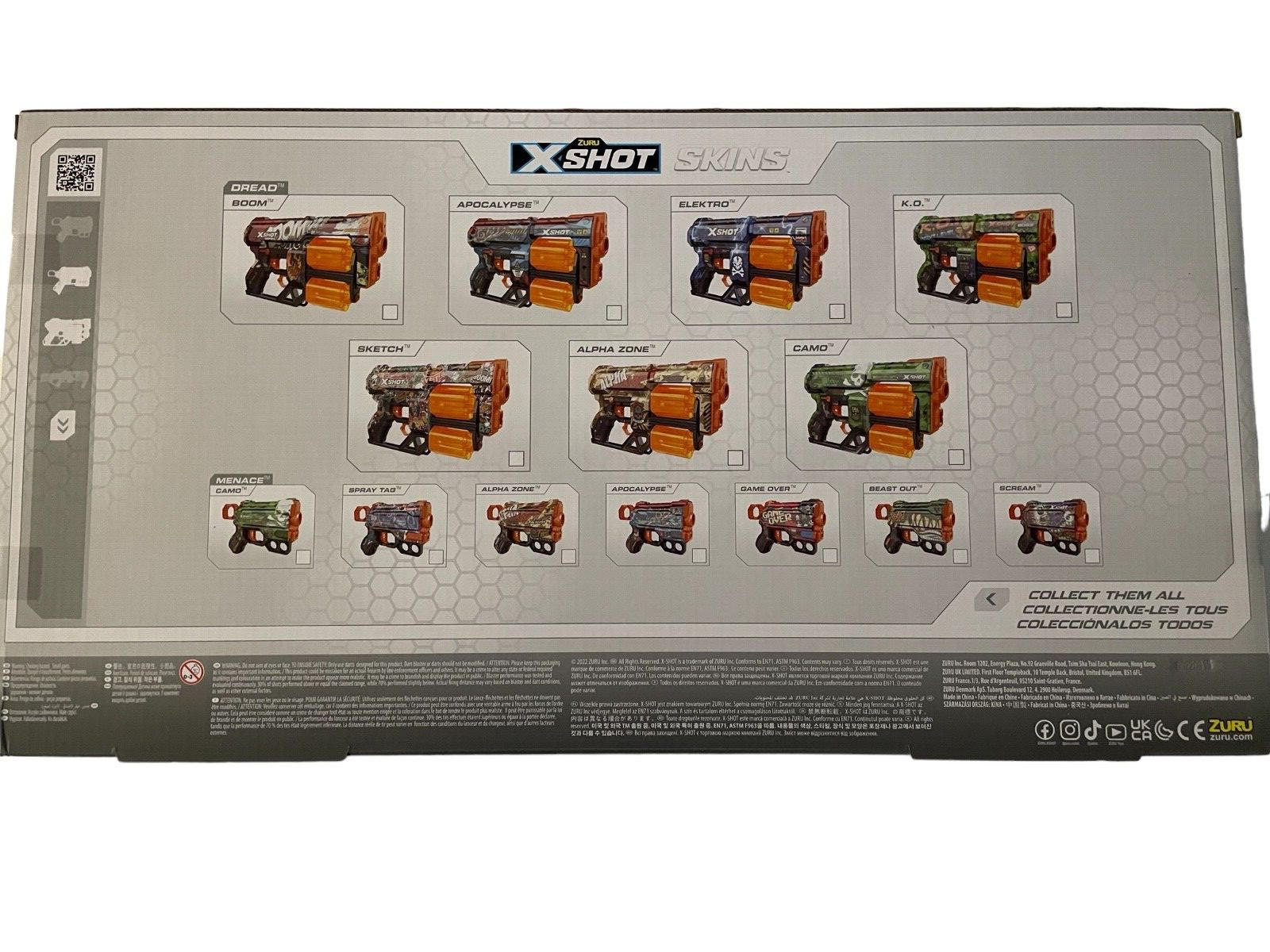 Zuru X-Shot Skins Mix Combo 3 pk set,
