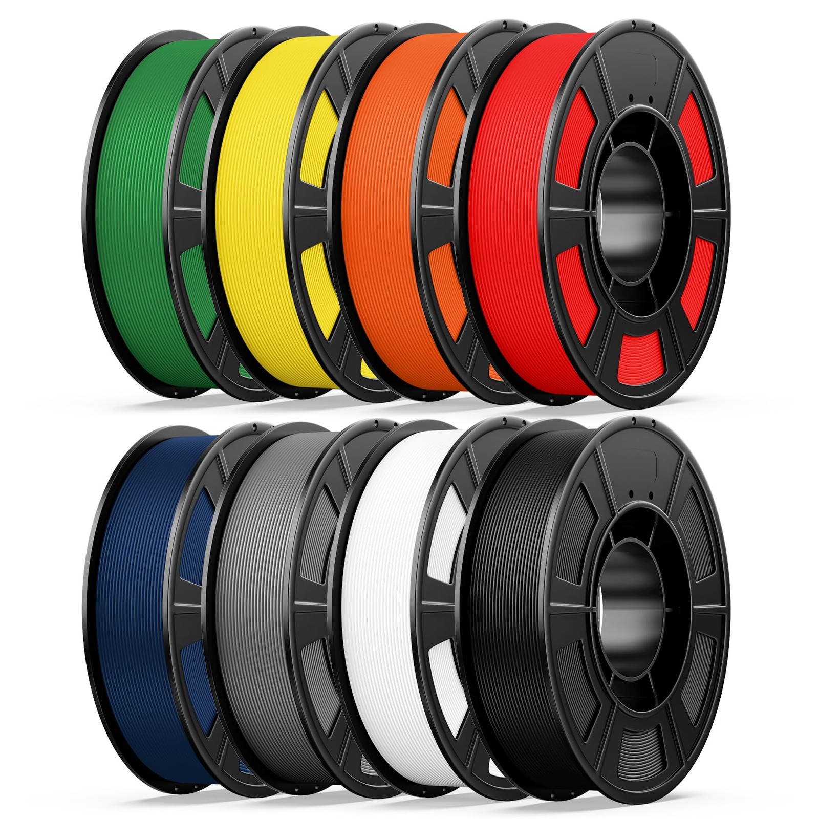 8 Color Bundle Hyper PLA+ 3D Printer Filament, Multicolor PLA+ Filament 1.75m...