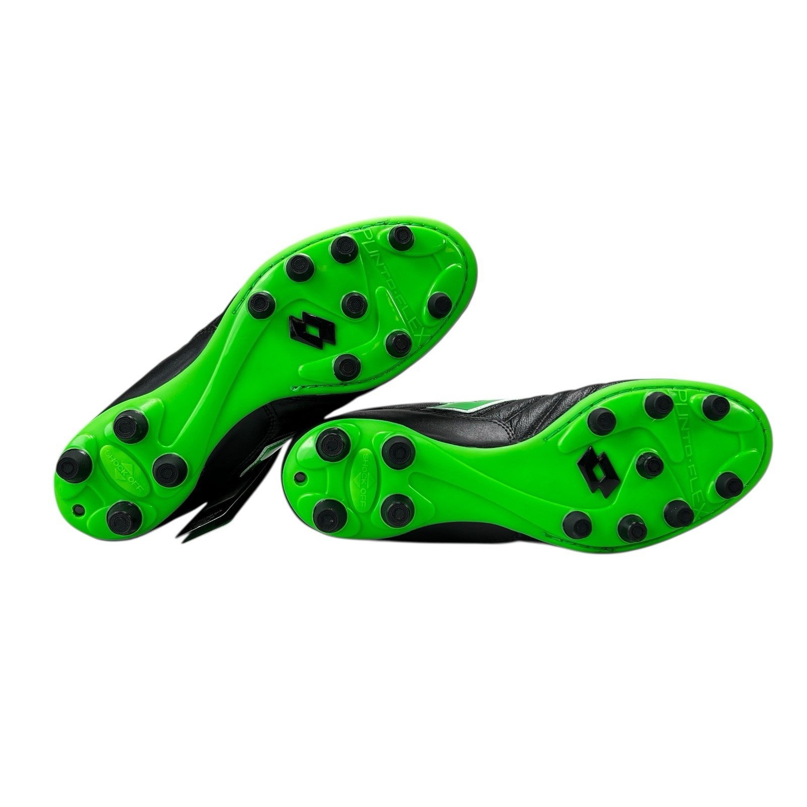 Lotto Stadio OG II FG 50 Years Black Green Leather Soccer Cleats Men's Sz 8 - 11