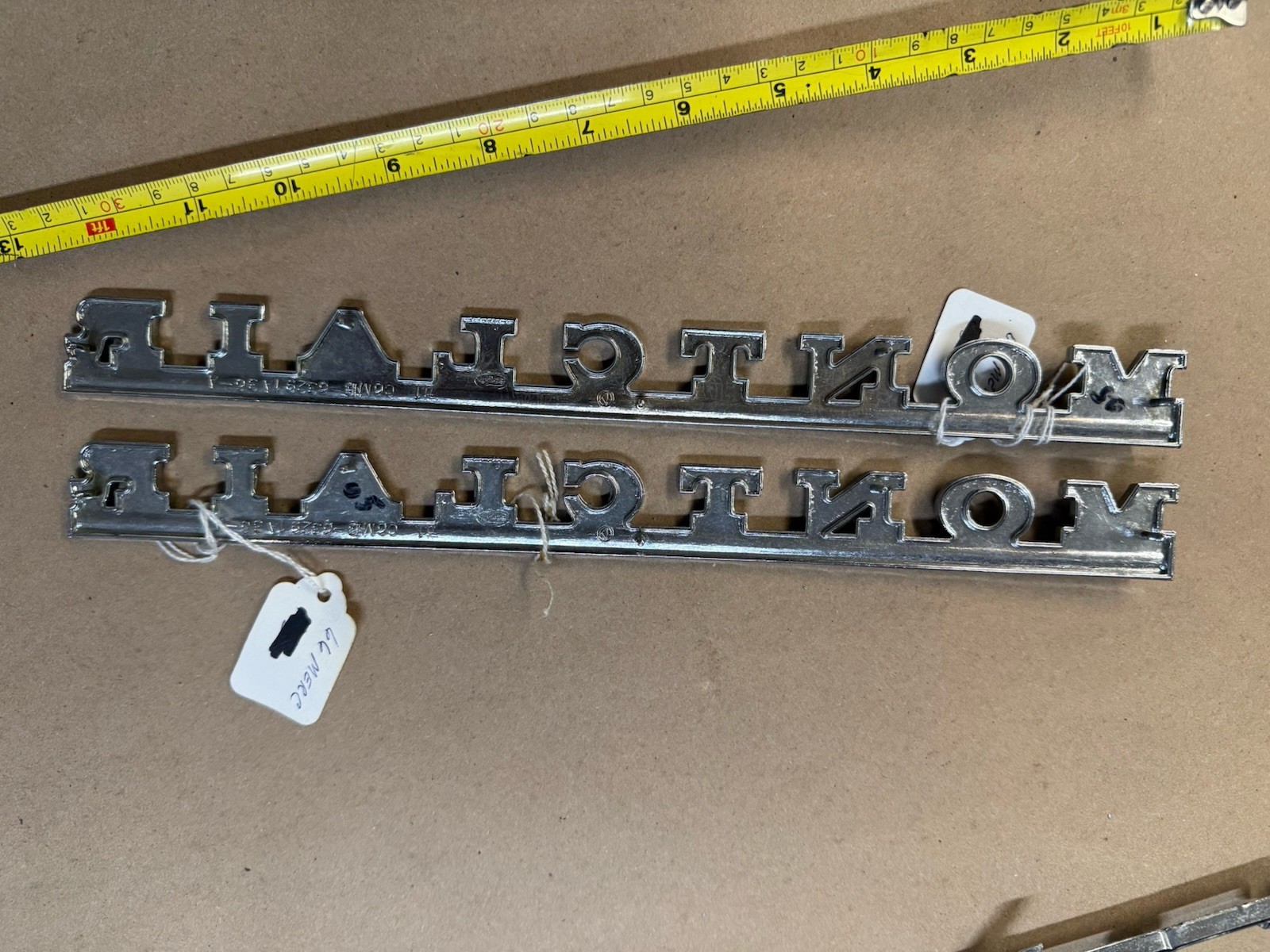66 1966 Mercury Montclair Quarter Panel Emblems Pair OEM NICE!