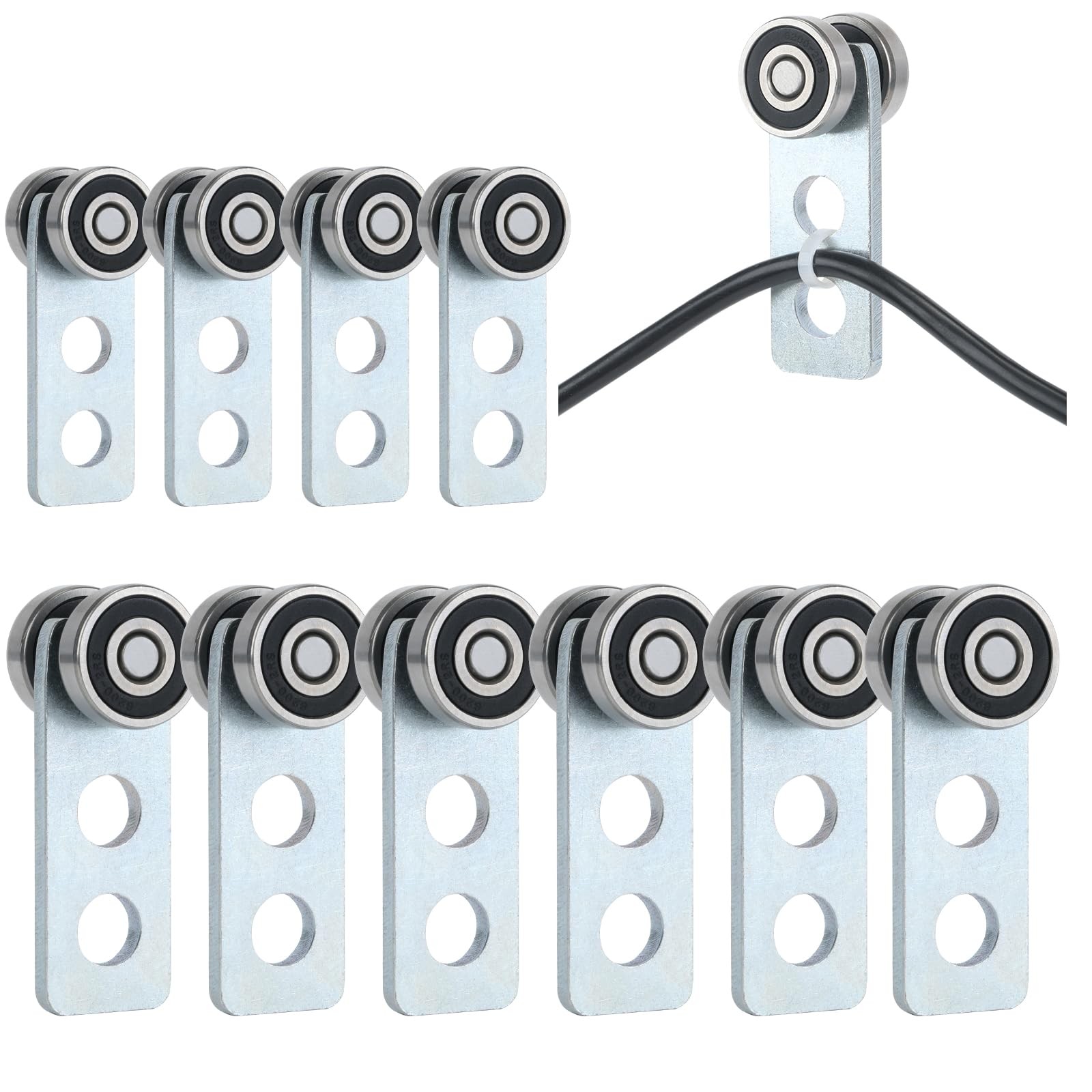2 Wheel Trolley Assembly Rollers.Bearing Trolley Assembly.The top of The Trol...