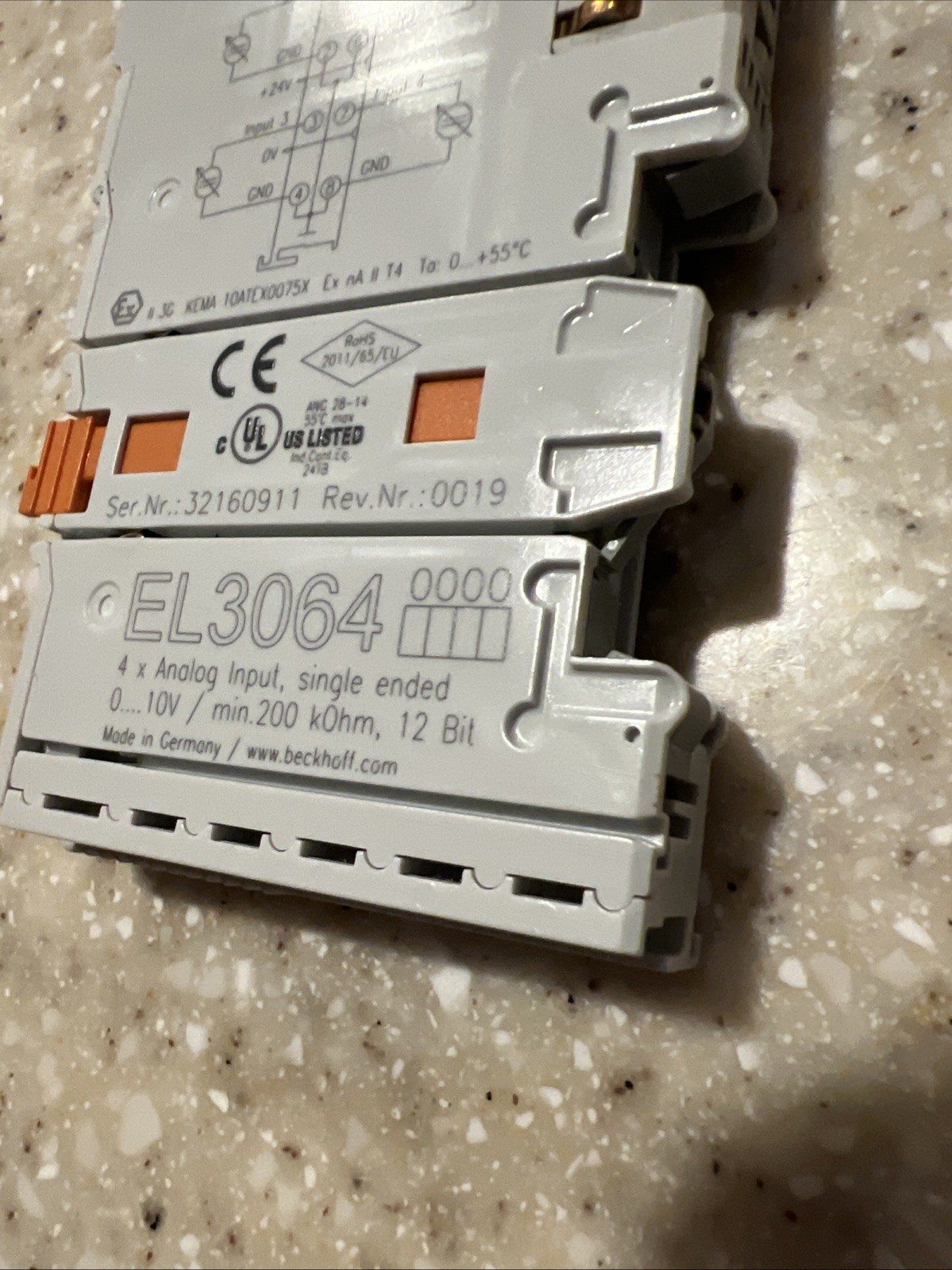 Beckhoff EL3064 4X Analog Input Bus Terminal Module