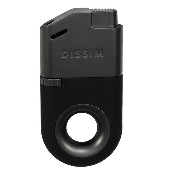 Inverted SOFT FLAME Gray Lighter,Butane refillable lighter with a fuel window