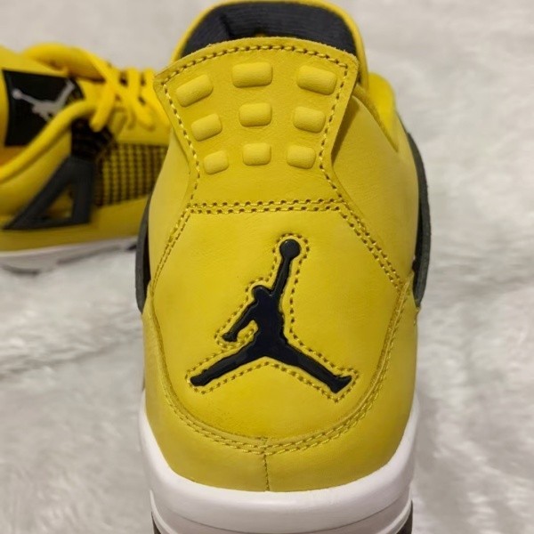 Air Jordan 4 "Tour Yellow" Mid Top Retro Basketball Shoes For Men Size 7-12