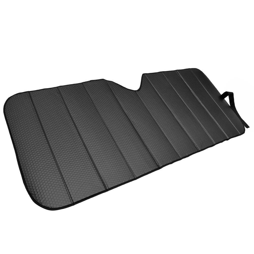 Motor Trend Standard Matte Black Reversible Auto Protective Foldable Sun Shade