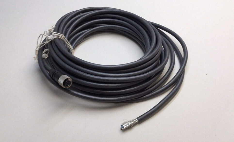 Lumberg 0935 253 105/10m Cable Cord Sgl Ended M12 Female Connector 5 Poles