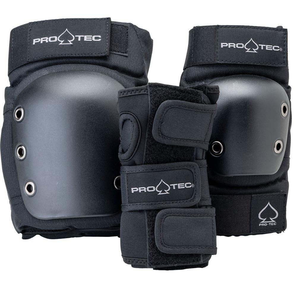 Pro-Tec 10004260 Street 3-Pack Pad Set Skateboard Scooter Protective Gear