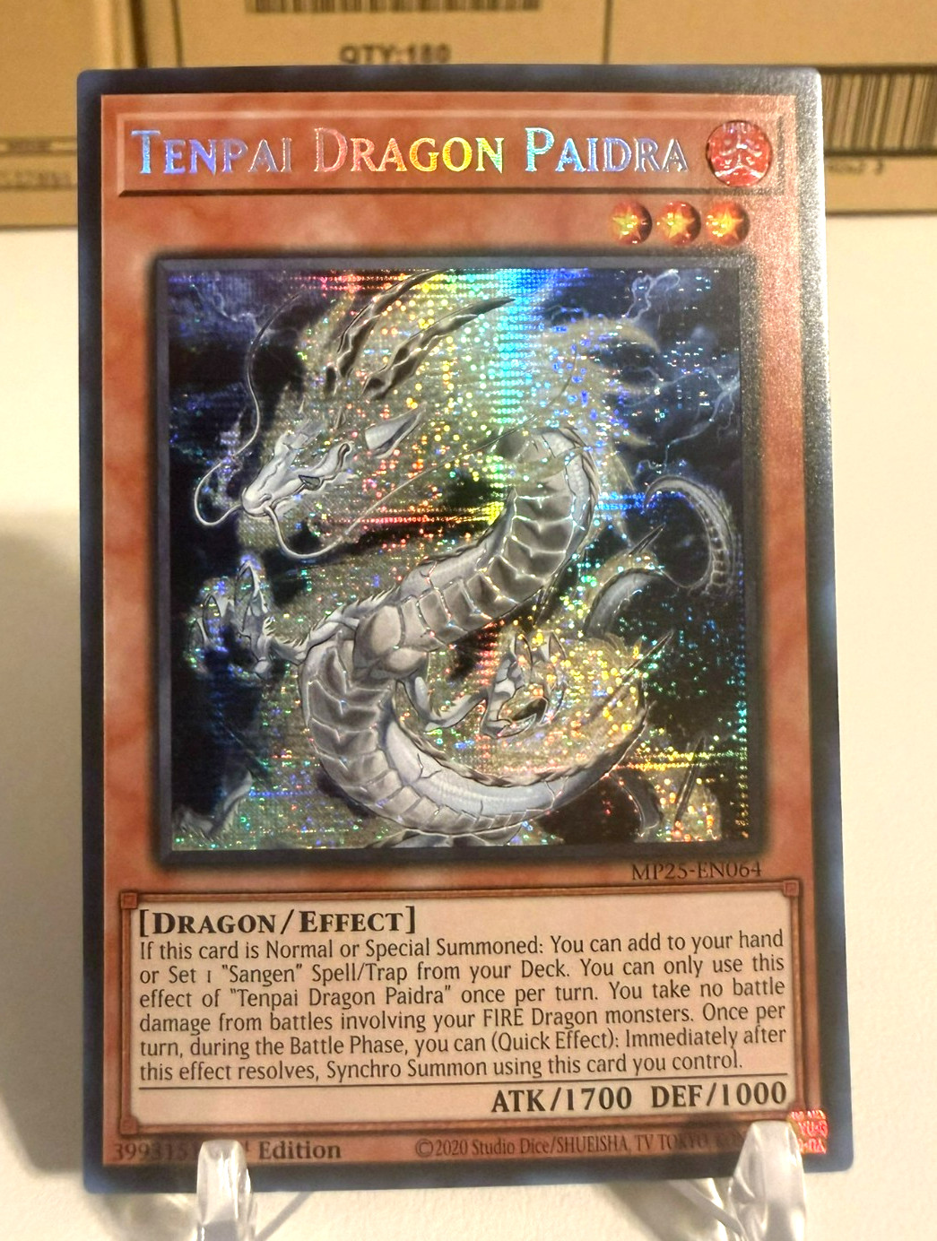 Tenpai Dragon Paidra (Prismatic Secret Rare) MP25-EN064 - NM -