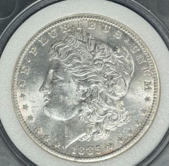 1885-O MORGAN SILVER DOLLAR~BU ~NICE COIN~ REF#GEC