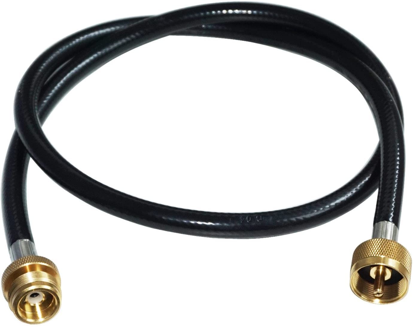 5 Ft Propane Tree Extension Hose for Propane Torch 1"-20 T and Y Connector