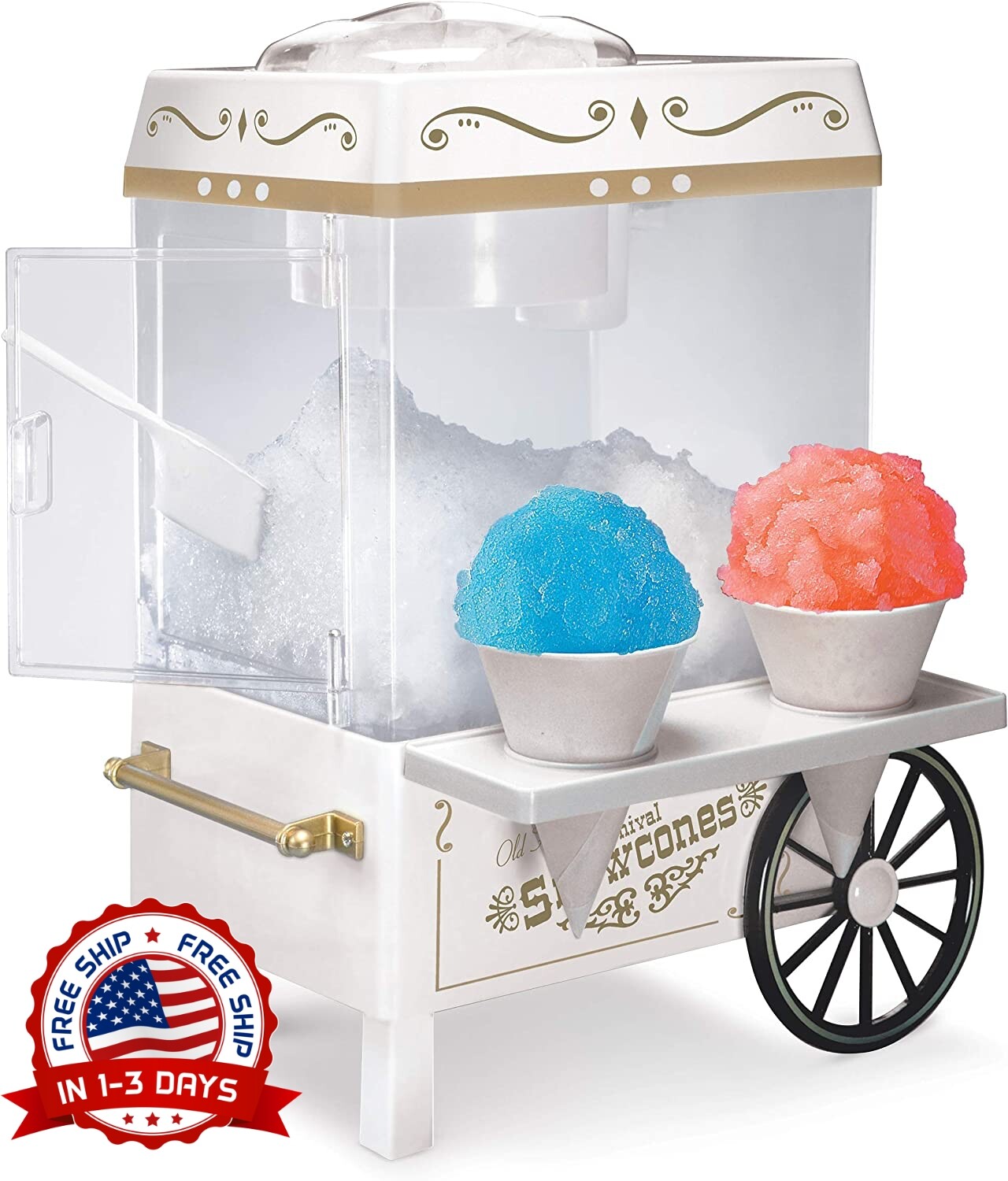 Maquina Para Hacer Granizados Raspados Minutas Picador Raspador De Hielo Calidad