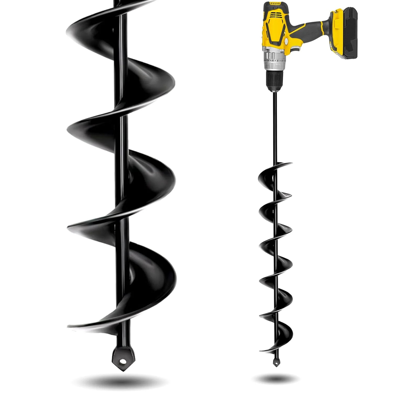 3" x 24" Garden Auger Drill Bit for Planting and Post Hole Digging - Upgraded Sp