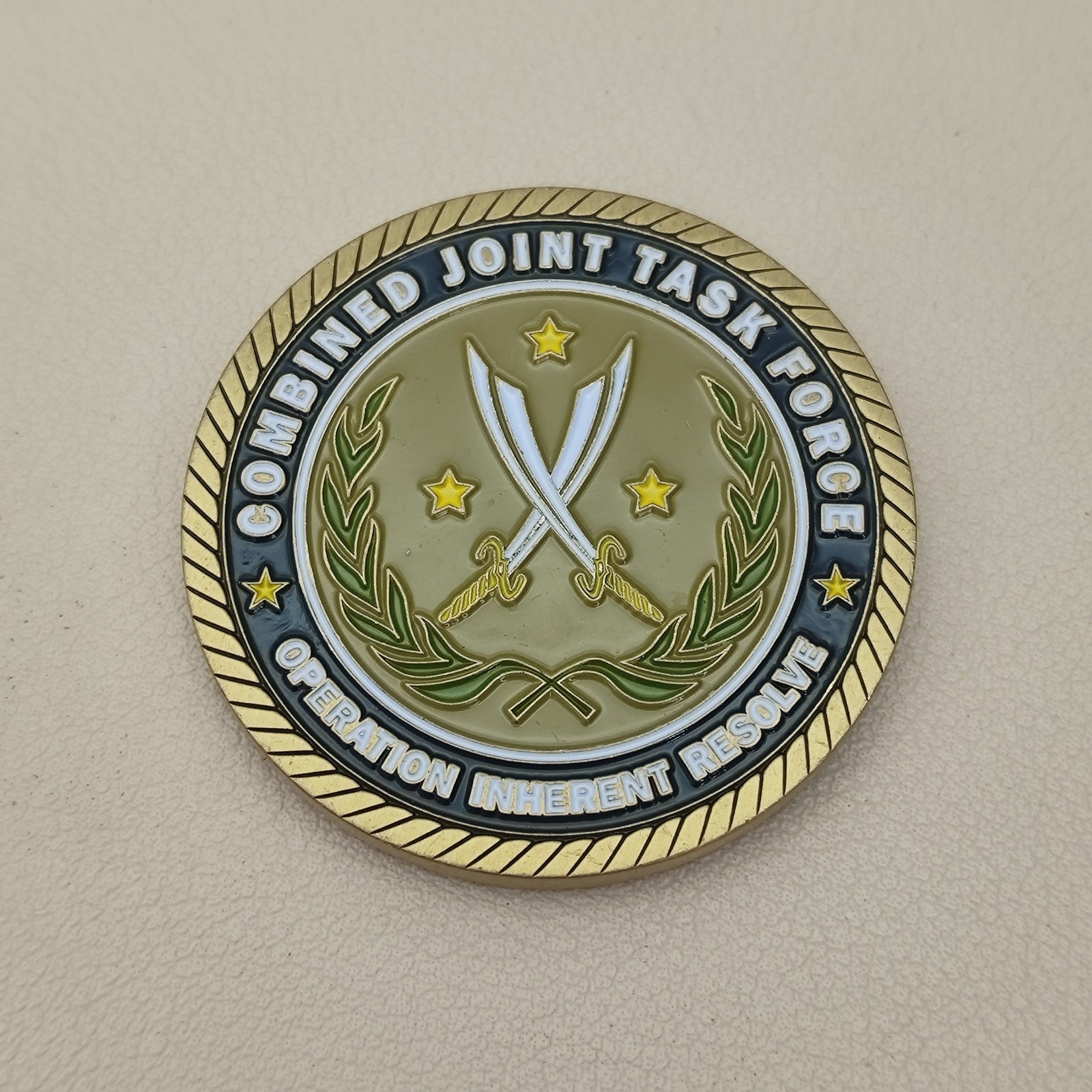 Combined Joint Task Force BDSC Unleashed in the Middle East Challenge Coin