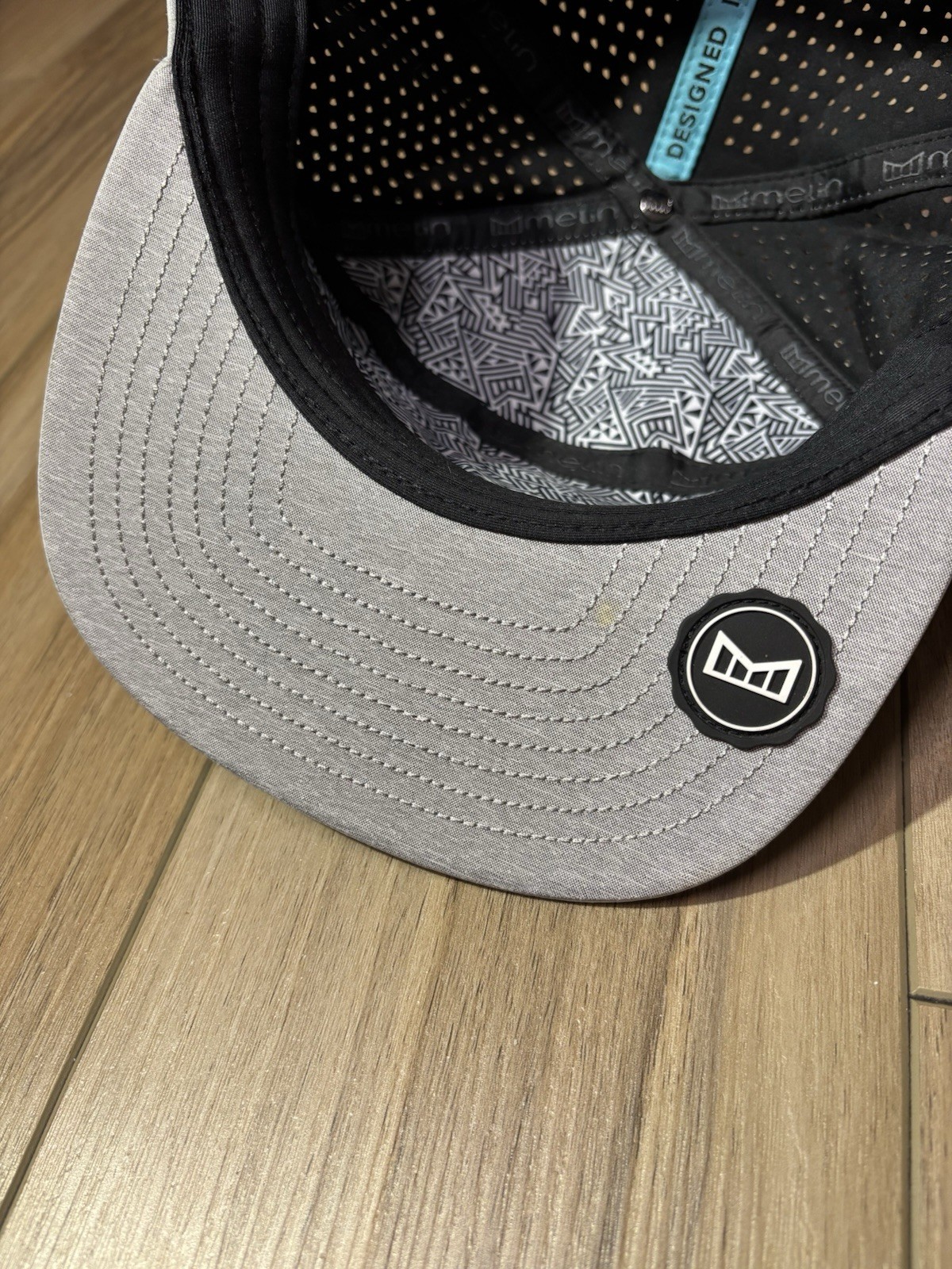 Melin Trenches Icon Hydro Hat Grey Baylor Bears Custom Patch 60cm