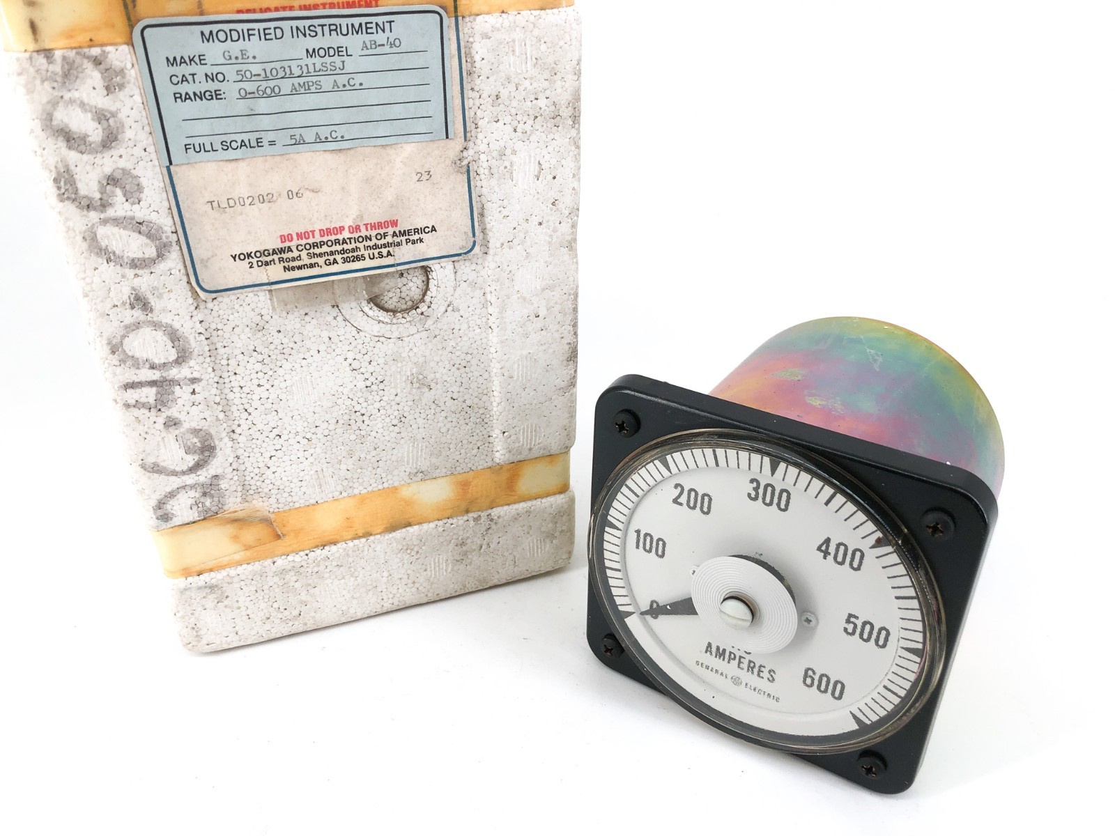 New New GE General Electric 50-103131LSSJ Type AB40 Ammeter 0-600A 5A Full Scale