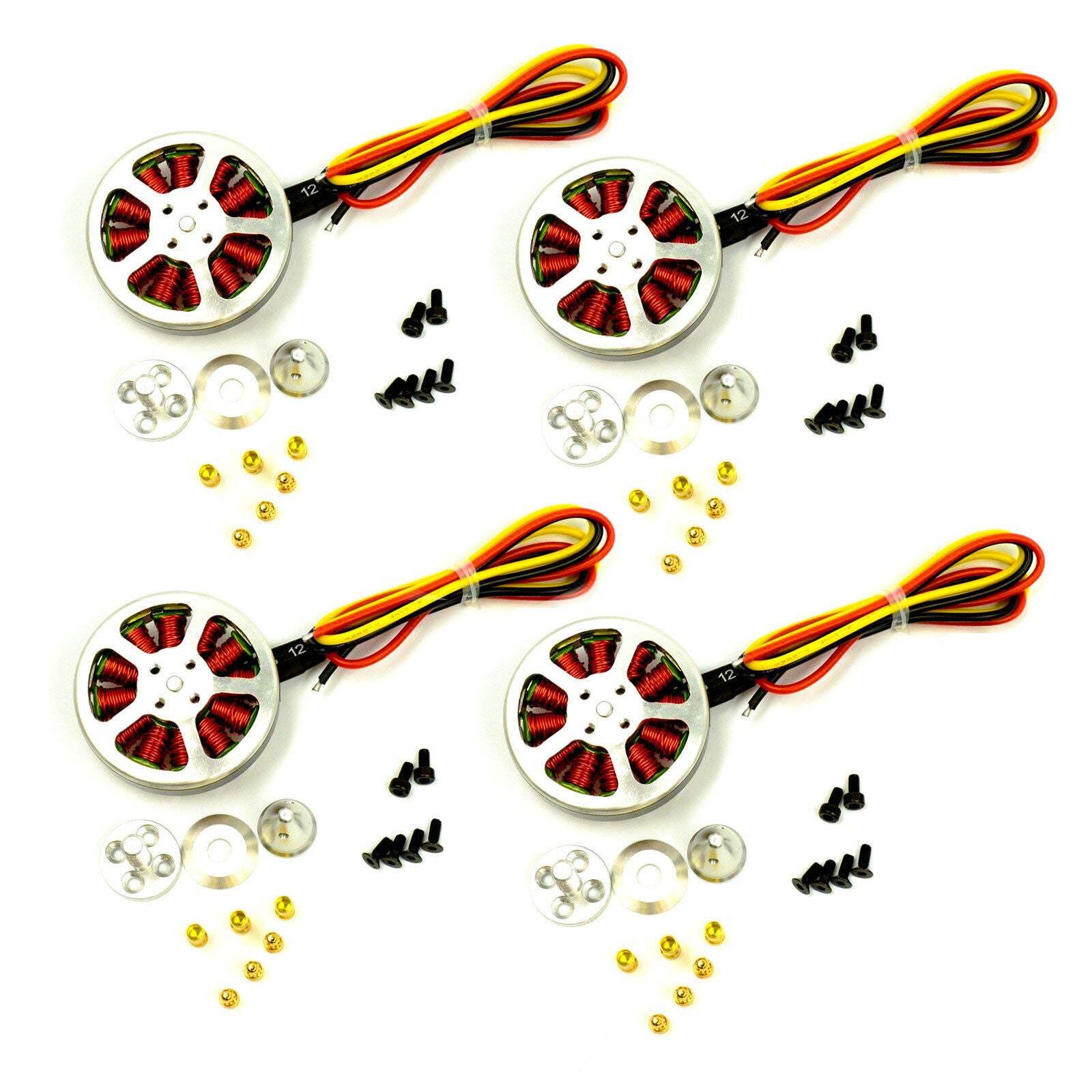 4pcs 5010 Brushless Motors 750KV 2-6S High Torque Motor Set for 14"~16" Propelle