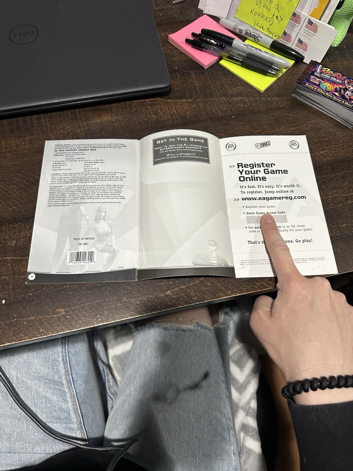 XBOX Manual Only The Sims