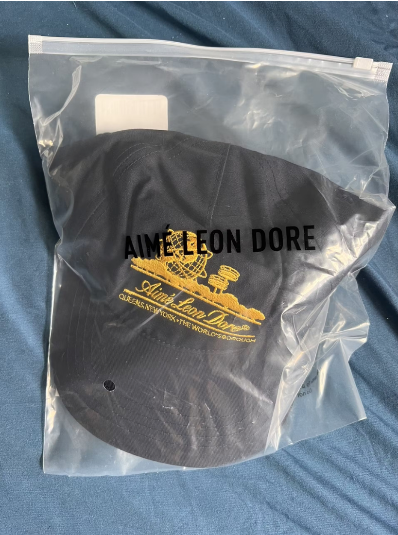 NEW AIME LEON DORE unisphere SnapBack hat cap in navy