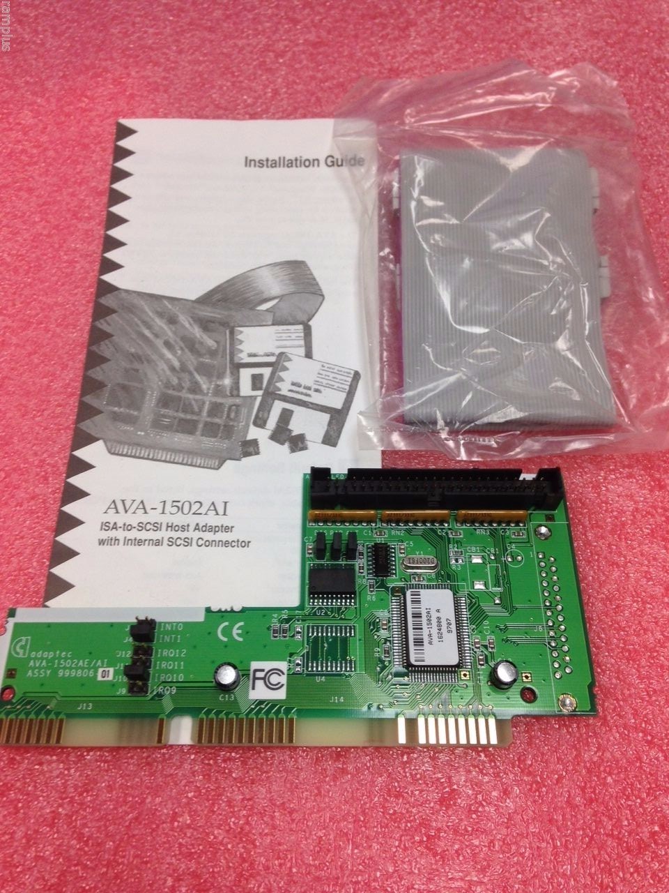 Adaptec ISA SCSI 50-Pin Non-Bootable Peripheral Internal Adapter Controller, NEW