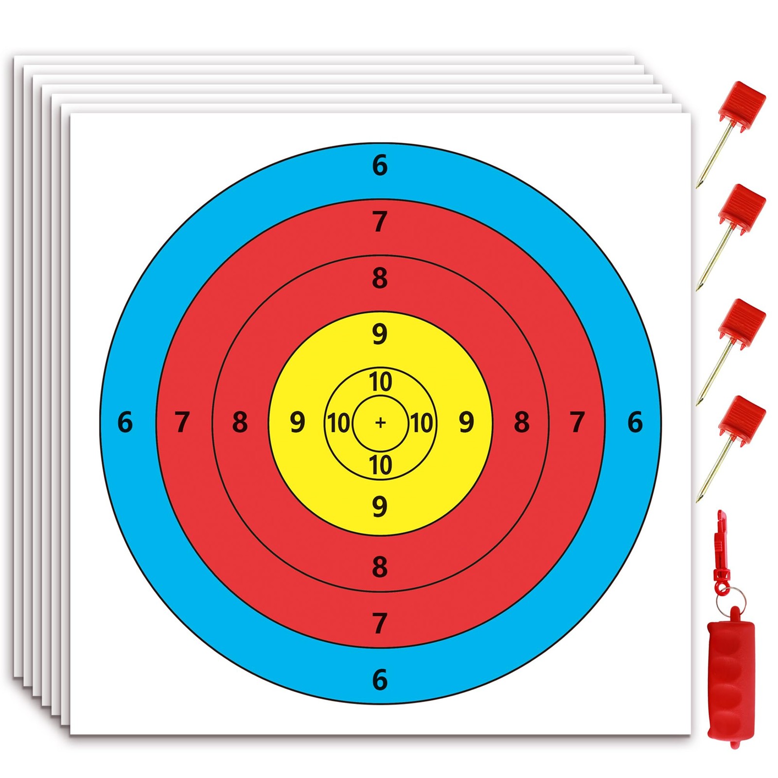 Archery Targets Paper, 50pcs Bow and Arrow Targets for Hunting Backyard, Arch...