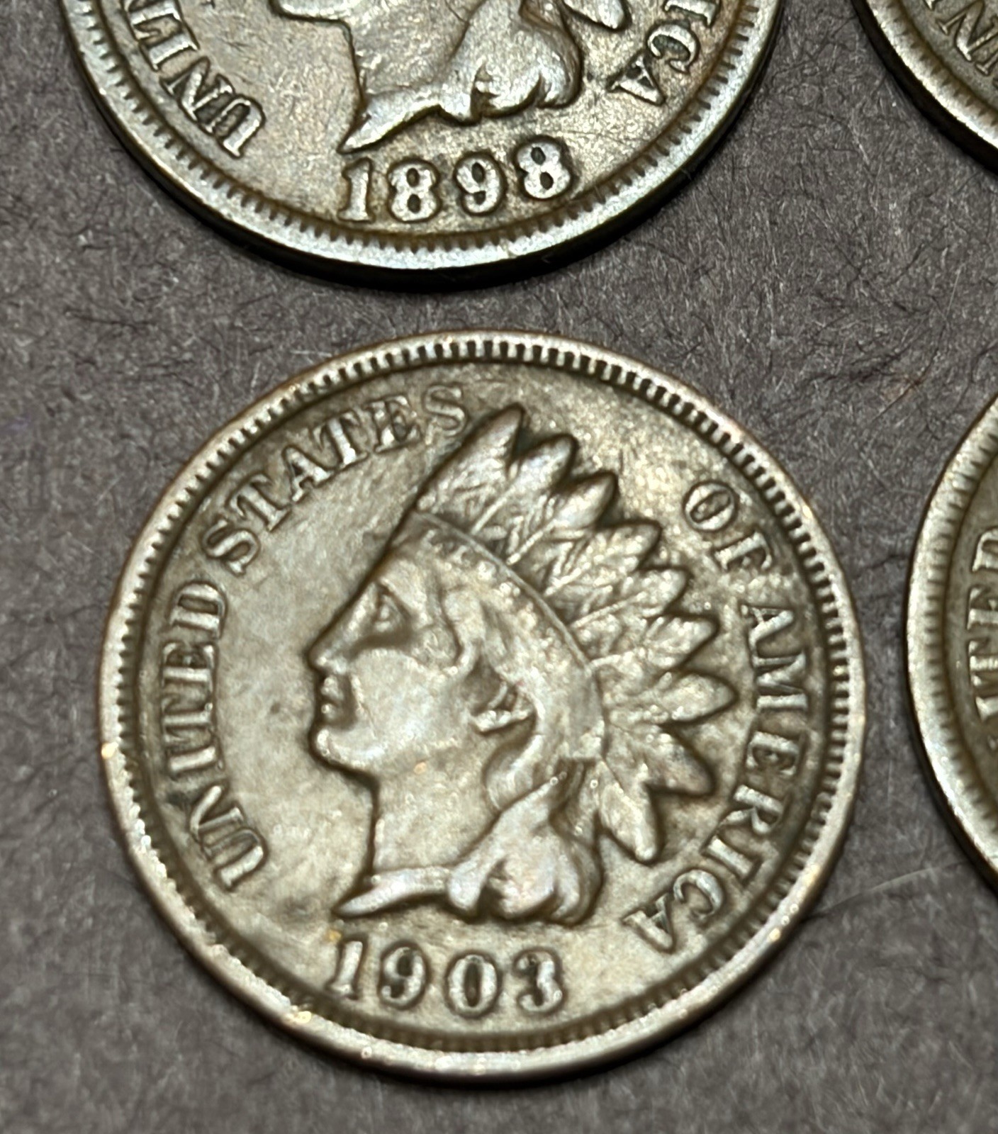 Indian Head Cents, 10 Different Dates Nice G - F