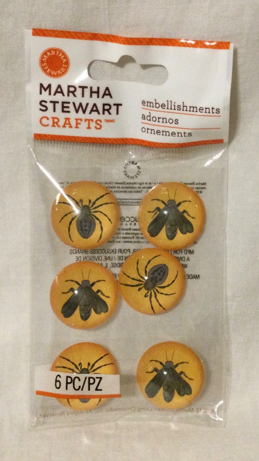 New EK Success Martha Stewart Crafts Embellishments - Gothic Manor Insects