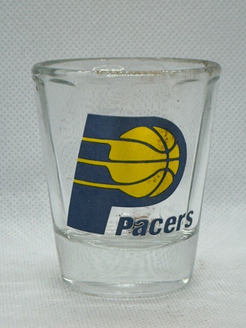 Pacers Basketball Clear Standard Shot Glass