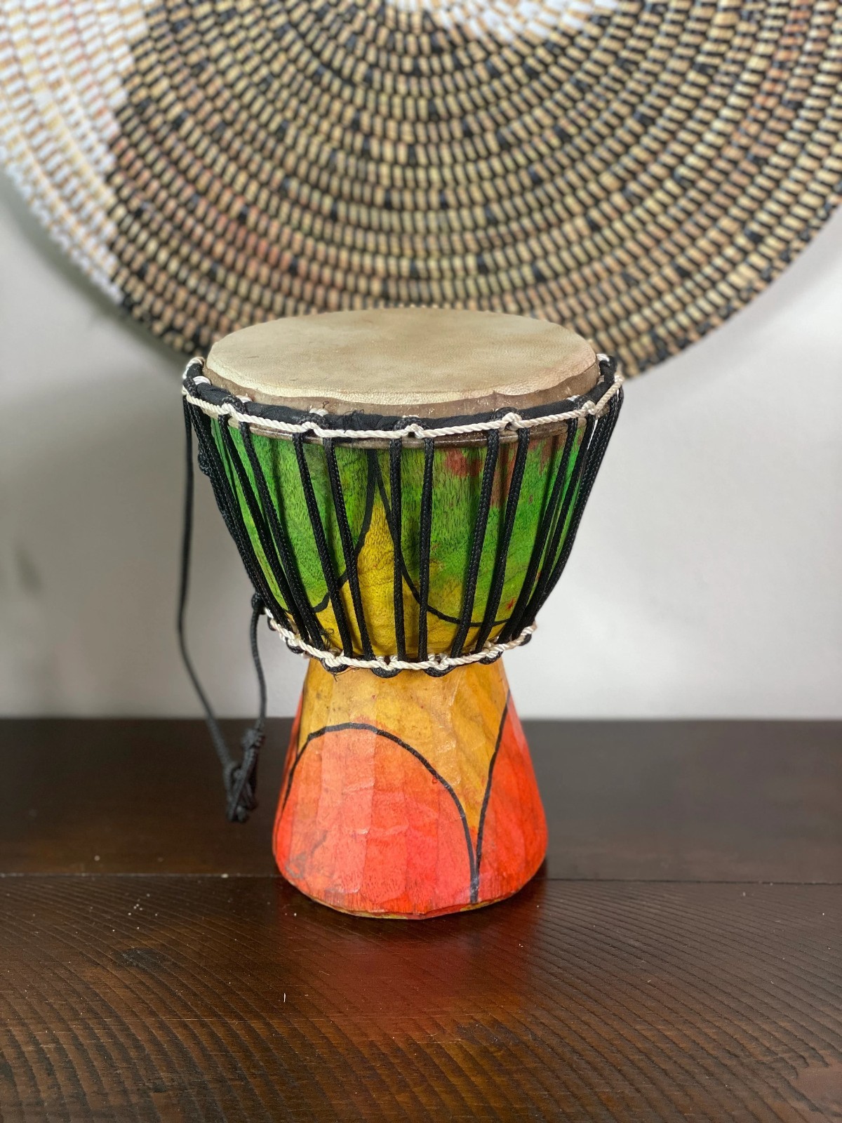 Drum Handmade Musical Instrument| Home Décor Gift| Art Décor Made in Mali