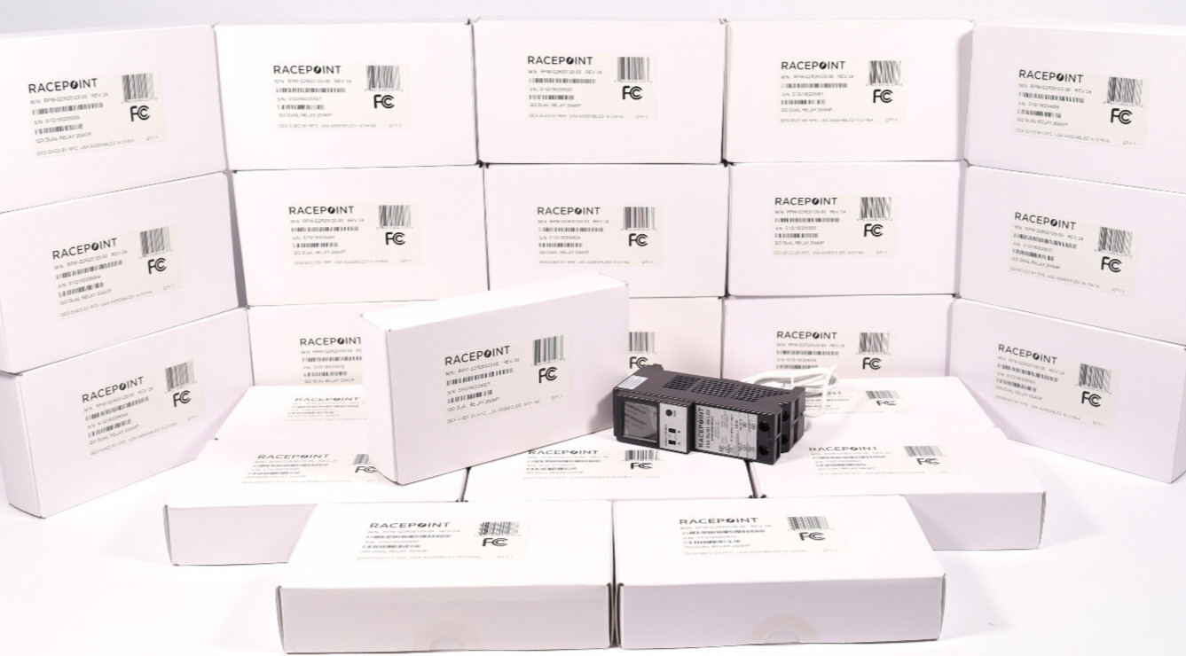 (Lot of 24) Savant RacePoint Qo Dual Relay 20 Amp 120VAC 60Hz RPM-Q2R20120-00
