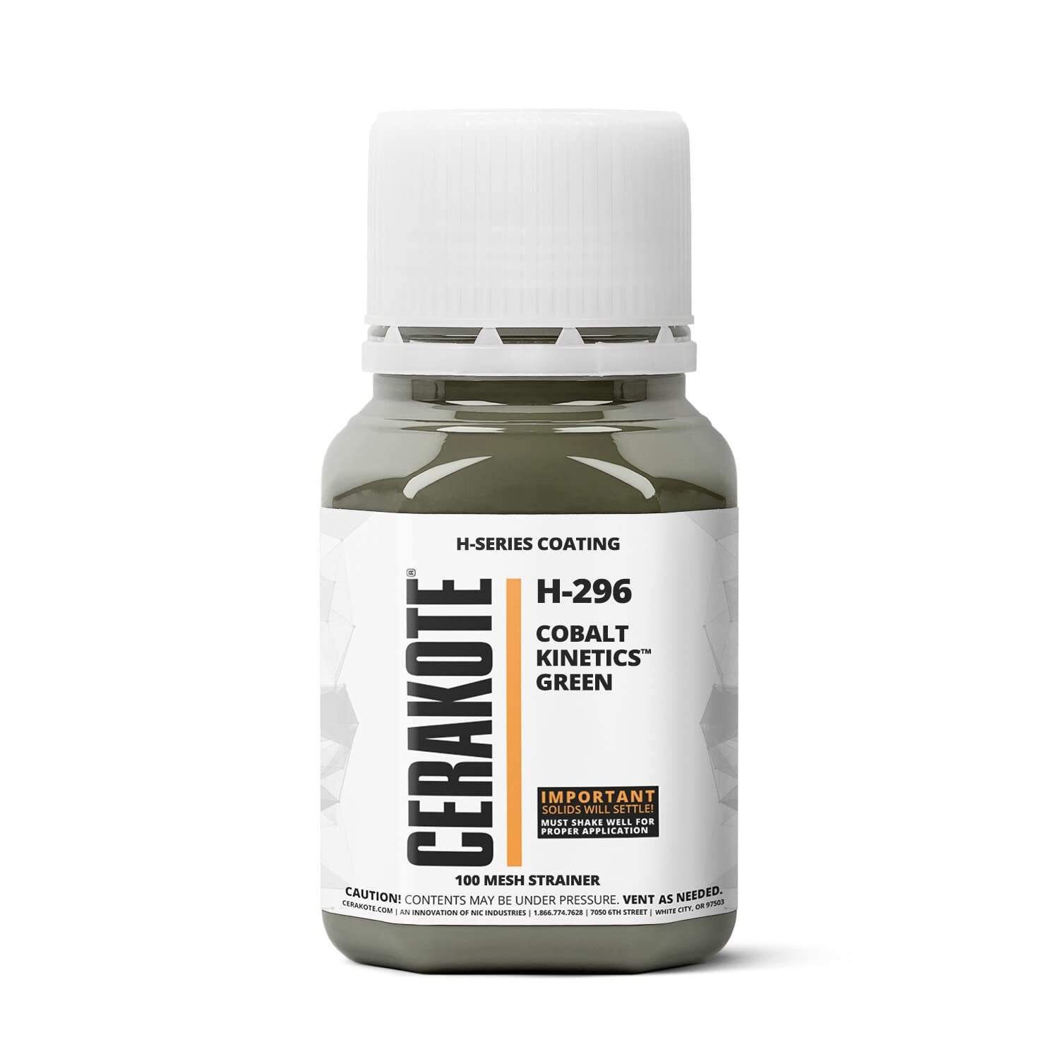 CERAKOTE® H-SERIES Oven Cure Coating with PartB H-296 Cobalt Kinetics Green4oz