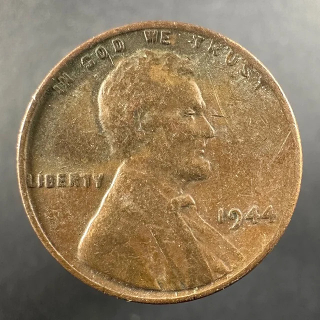 1944 Lincoln Wheat Cent – Well-Worn Detail