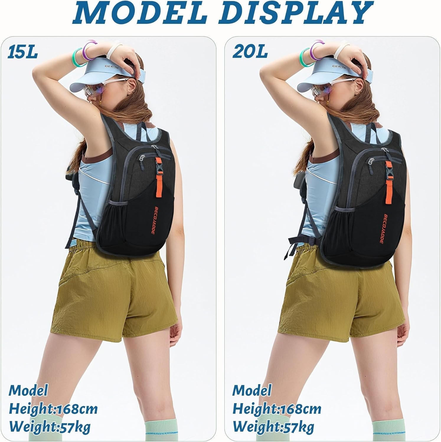 20L Small Hiking Backpack for Men Women Foldable Packable Back Pack Ultraligh...
