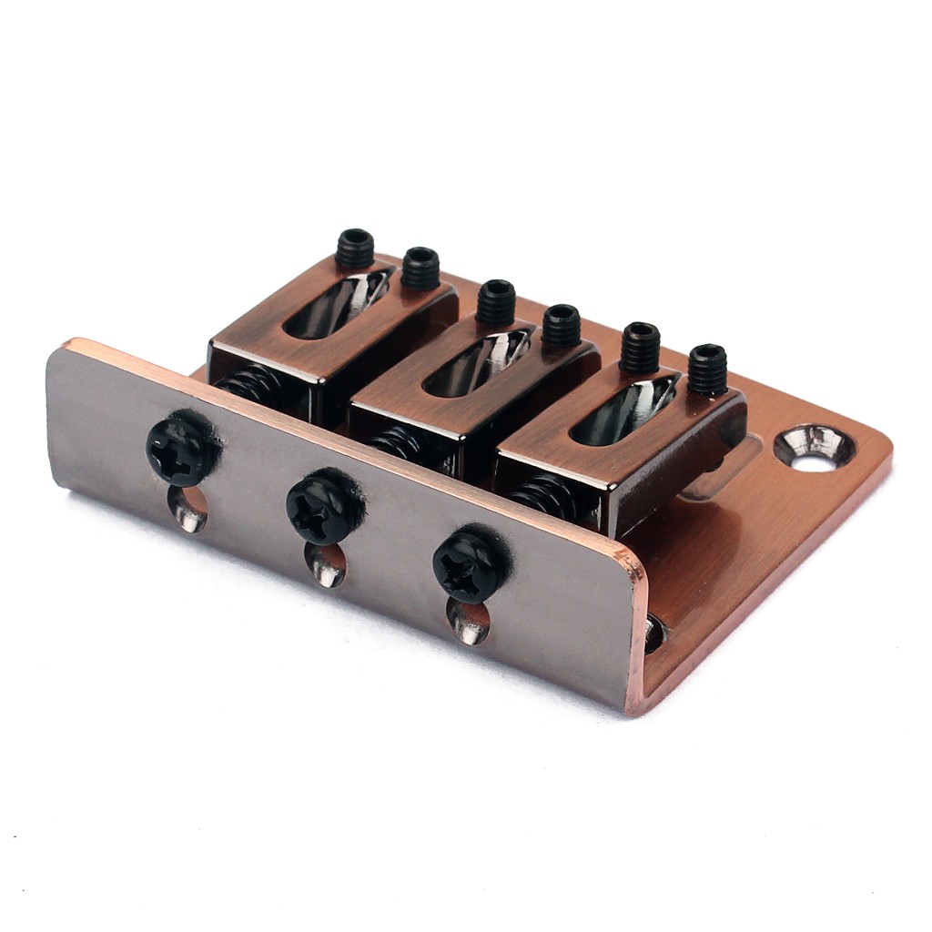 Cigar Box Guitar Parts 3-String Top Loading Hard-tail Adjustable Bridge Chrome T