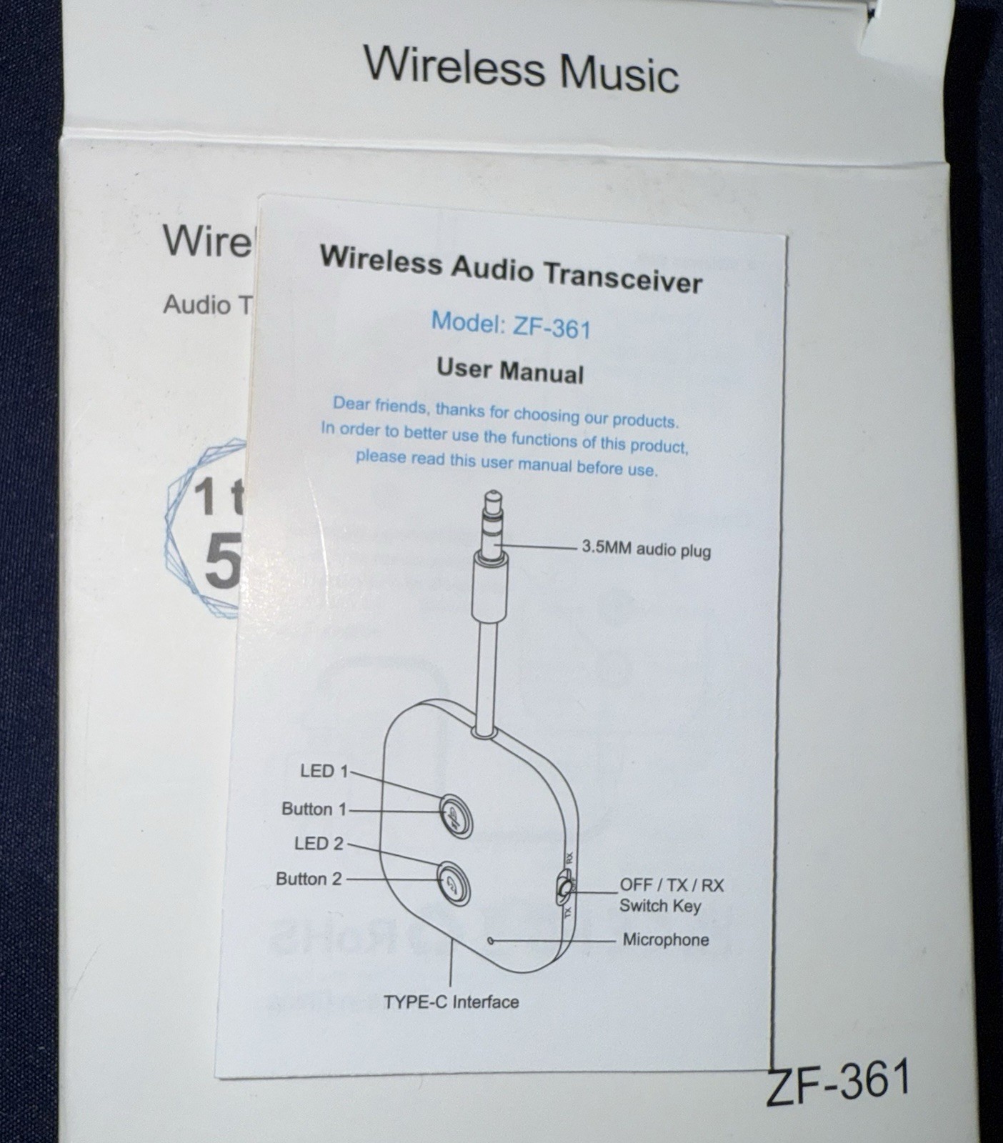 Airplane Bluetooth Adapter for Headphones, Bluetooth Transmitter for TV 5.3