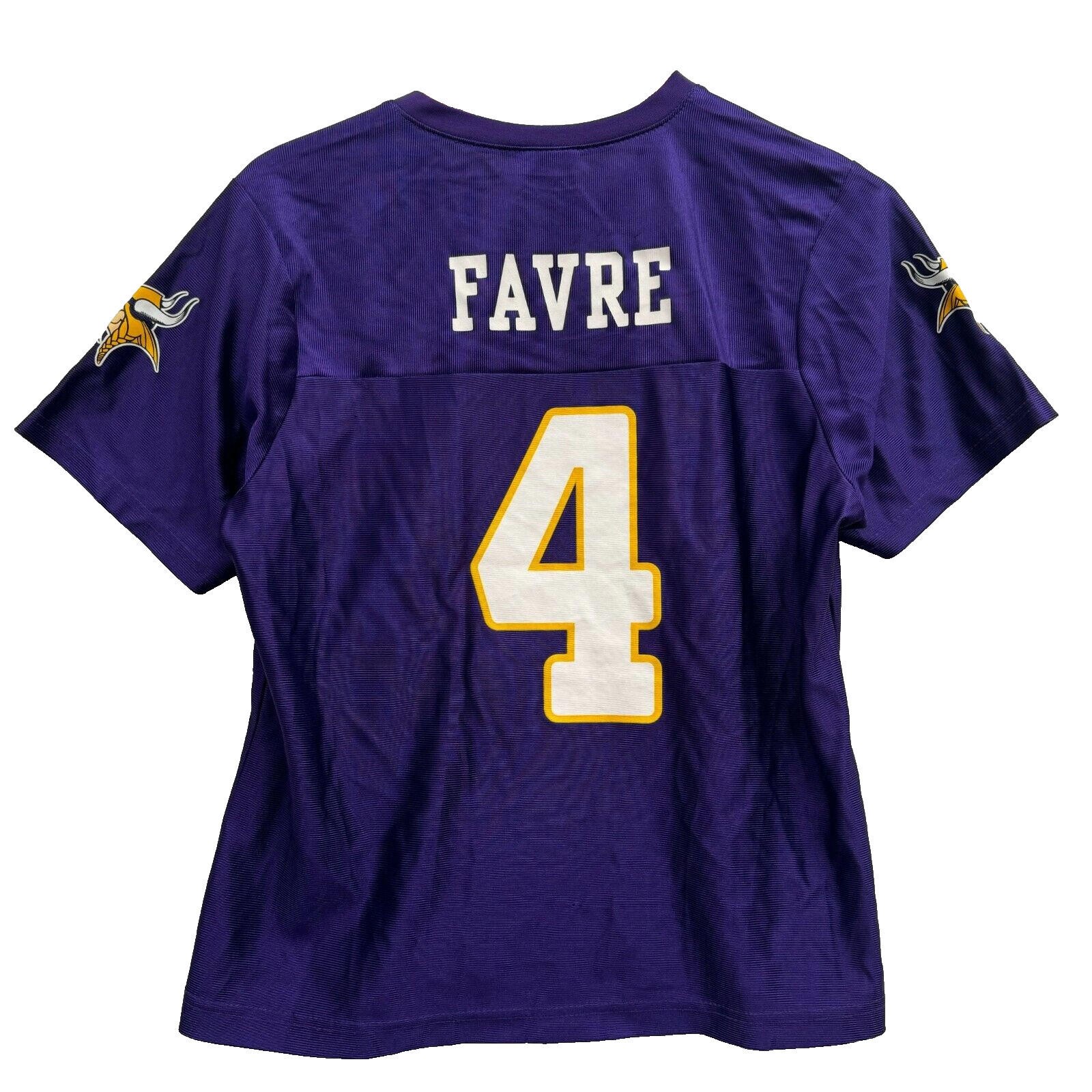 NFL Women's Large Purple Minnesota Vikings Brett Favre #4 Jersey Football