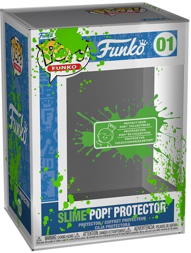 Funko POP! Protector Printed UV: Green Slime Splatter [Used Very Good Toy] Col