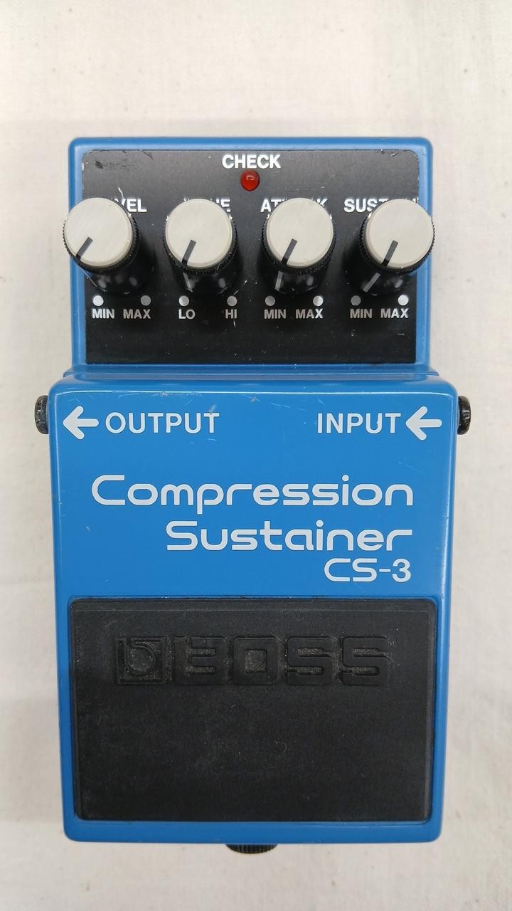 BOSS CS 3 Effects Pedal Compressor Guitar Gear Tested Genuine Authentic