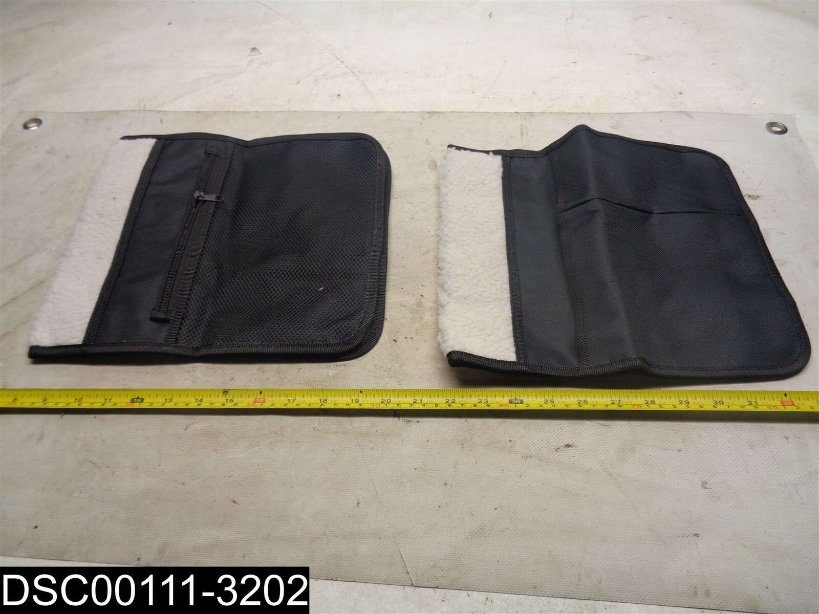 QTY=1 Set of 2: 373321 Living Sure Sherpa Wheelchair Armrest Covers With Pouch