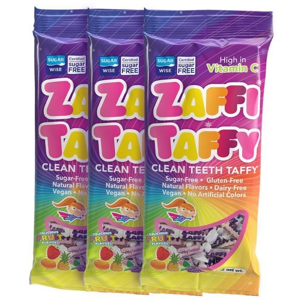 Taffy Tropical Sugar Free Candy Triple - 3oz/3pk: Kosher, Non-GMO