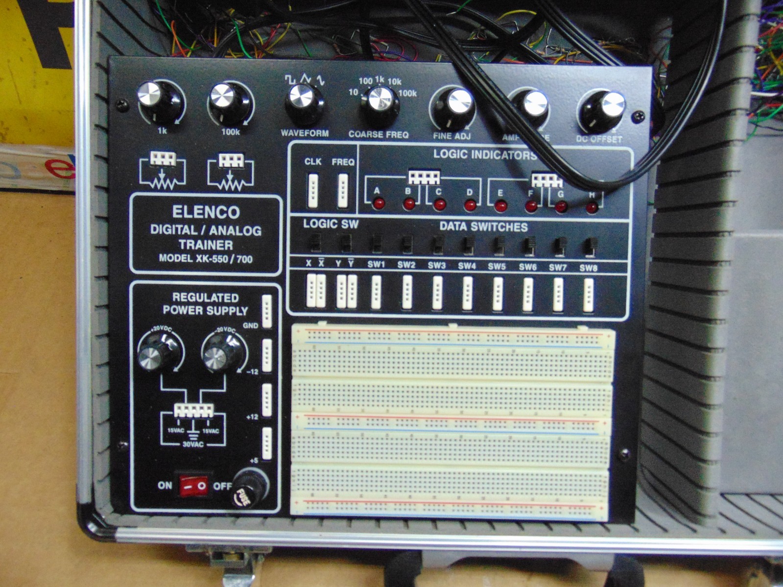 Elenco Electronics XK-700 Digital/Analog Trainer Electrician Training Tool Box