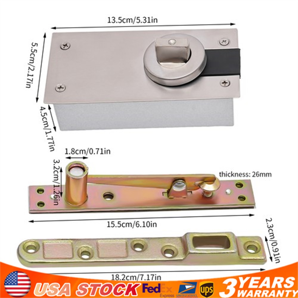 Door Pivot Hinges Heavy Duty Hidden Hinges for Wood Doors 360 Degree Shaft 400KG
