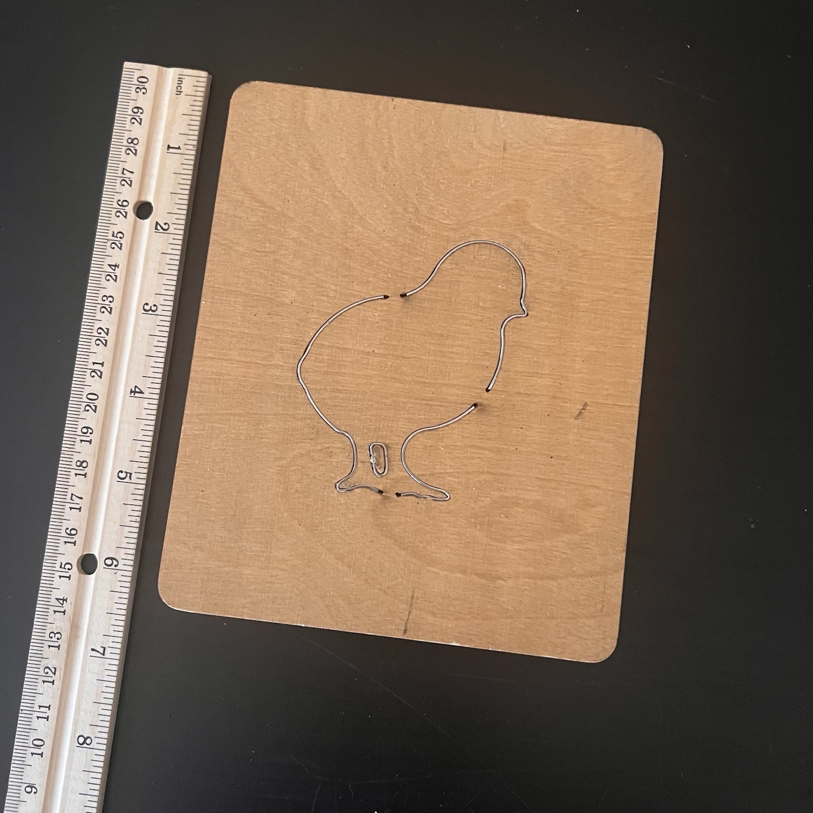 Ellison Accucut Wood Die Small Chick Farm Easter Spring